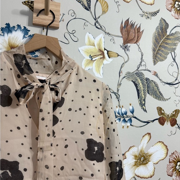 See by Chloe silk floral print mini dress Size 36 feminine formal Academia Dress - Picture 5 of 12